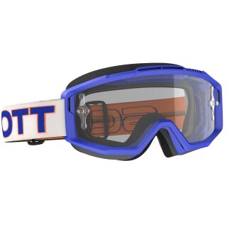 Scott Split OTG weiss blau Cross-Brille