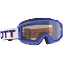 Scott Split OTG weiss blau Cross-Brille