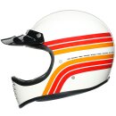 AGV X101 Dakar 87 Retro Crosshelm weiss rot orange