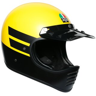 AGV X101 Dust Retro Crosshelm mattgelb schwarz