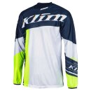 Klim XC Lite Motocross-Hemd blau weiss neongrün
