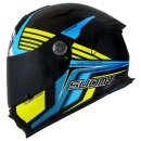 Suomy SR-Sport Attraction Helm hellblau neongelb schwarz