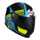 Suomy SR-Sport Attraction Helm hellblau neongelb schwarz