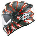 Suomy Stellar Apache Helm grau weiss rot