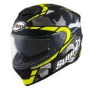 Suomy Stellar Race Squad Helm matt neongelb grau schwarz