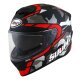 Suomy Stellar Race Squad Helm matt rot grau schwarz