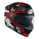 Suomy Stellar Race Squad Helm matt rot grau schwarz