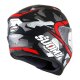 Suomy Stellar Race Squad Helm matt rot grau schwarz