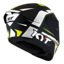 KYT TT Course Grand Prix Helm schwarz neongelb weiss