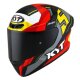 KYT TT Course Flux Helm grau rot gelb