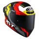 KYT TT Course Flux Helm grau rot gelb