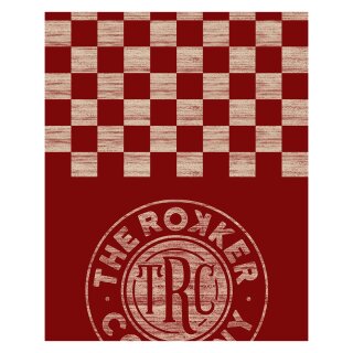 Rokker Tube Checker Board Red Halstuch rot