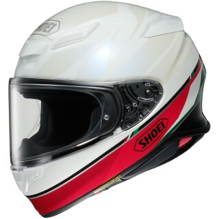 Shoei NXR2 Nocturne Helm TC-4 weiss rot grün