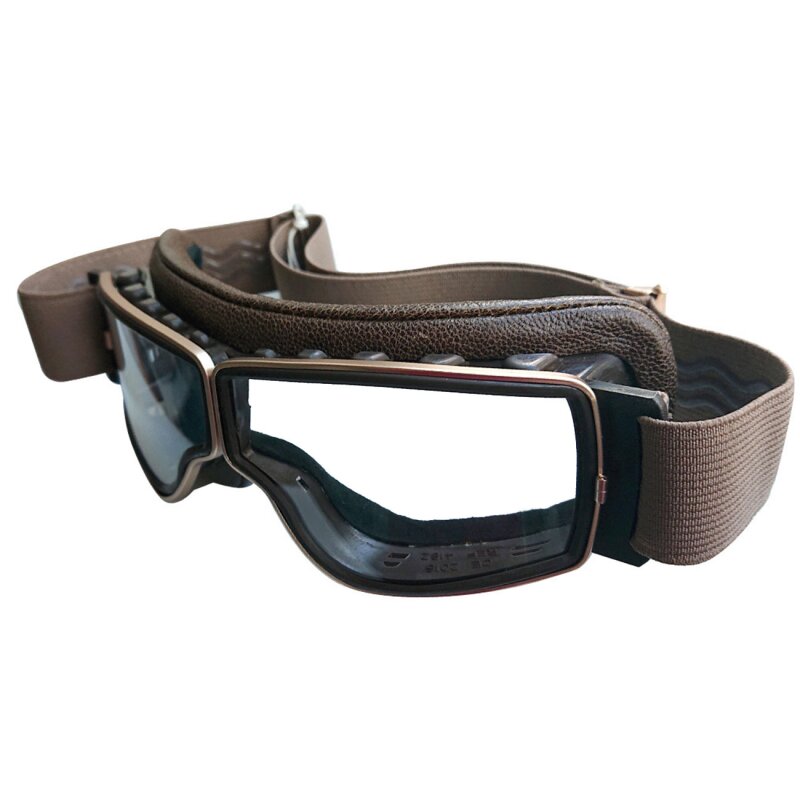 mit klaren Gläsern Indoport Aviator-Brille T2 mit Goldrand braun 