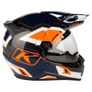 Klim Krios Pro Rally Crosshelm orange blau weiss