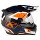 Klim Krios Pro Rally Crosshelm orange blau weiss