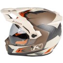 Klim Krios Pro Charger Crosshelm beige braun orange