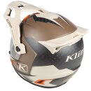 Klim Krios Pro Charger Crosshelm beige braun orange