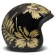 DMD Vintage Flower Jethelm schwarz gold