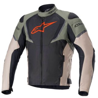 Alpinestars T-Jaws V3 WP Motorrad-Jacke schwarz grün beige