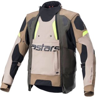 Alpinestars Halo DS Motorrad-Jacke Textil grün beige gelb