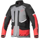 Alpinestars Andes V3 Motorrad-Jacke Textil dunkelgrau rot