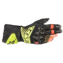 Alpinestars GP Tech V2 Motorrad-Handschuh schwarz neongelb neonrot