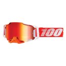 100% Armega Regal rot weiss Crossbrille rot verspiegelt