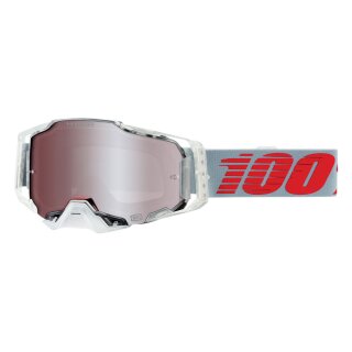 100% Armega Xray grau rot Crossbrille Hiper silber verspiegelt