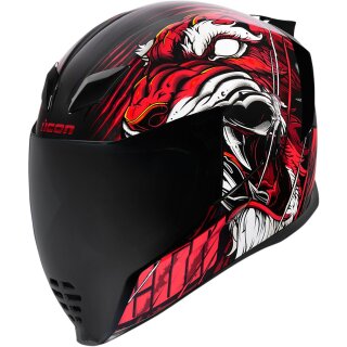 Icon Airflite Trumbull Helm rot weiss schwarz