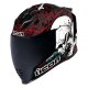 Icon Airflite Skull18 Helm schwarz weiss rot