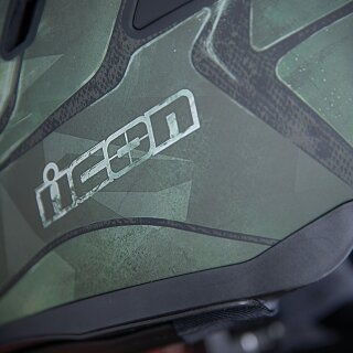Icon Airflite Battlescar 2 Helm matt grn