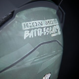Icon Airflite Battlescar 2 Helm matt grün