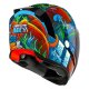 Icon Airflite Inky Helm blau rot orange