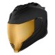 Icon Airflite Peacekeeper Helm mattschwarz gold