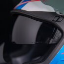 Icon Airflite Ultrabolt Helm weiss blau rot