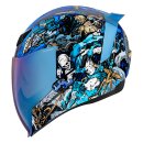 Icon Airflite 4 Horsemen Helm blau braun weiss