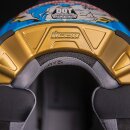 Icon Airflite Freedom Spitter Helm gold rot blau