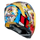 Icon Airflite Freedom Spitter Helm gold rot blau