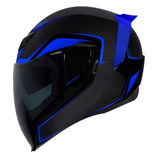 Icon Airflite Crosslink Helm schwarz blau