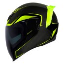 Icon Airflite Crosslink Helm schwarz neongelb