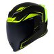 Icon Airflite Crosslink Helm schwarz neongelb