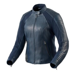 Revit Coral Ladies Damen Motorrad Lederjacke blau