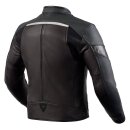 Revit Mile Motorrad-Jacke Leder schwarz rot