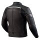 Revit Mile Motorrad-Jacke Leder schwarz rot