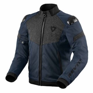 Revit Action H2O Motorrad-Jacke Textil schwarz dunkelblau
