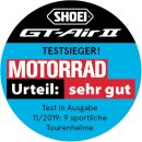 Shoei GT-Air II Aperture Helm TC-1 schwarz rot silber