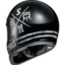 Shoei EX-Zero Xanadu Retro-Helm TC-5 schwarz weiss