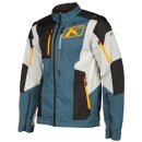 Klim Dakar Motorrad Enduro-Jacke orange blau grau