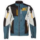 Klim Dakar Motorrad Enduro-Jacke orange blau grau